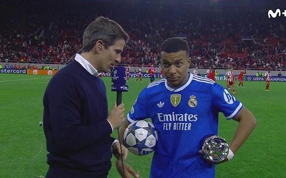 姆巴佩：队友们的传球质量很高，和他们共事是我的幸运