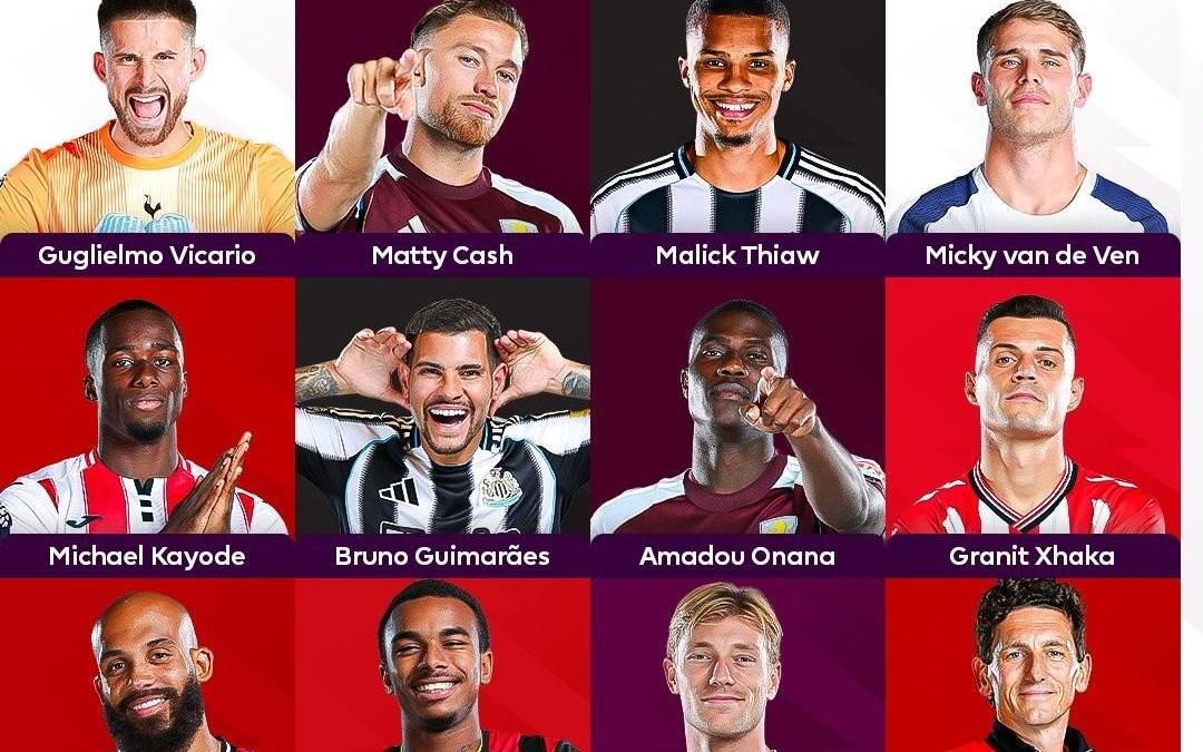 希勒评英超本轮最佳阵容：姆伯莫、扎卡、范德芬在列