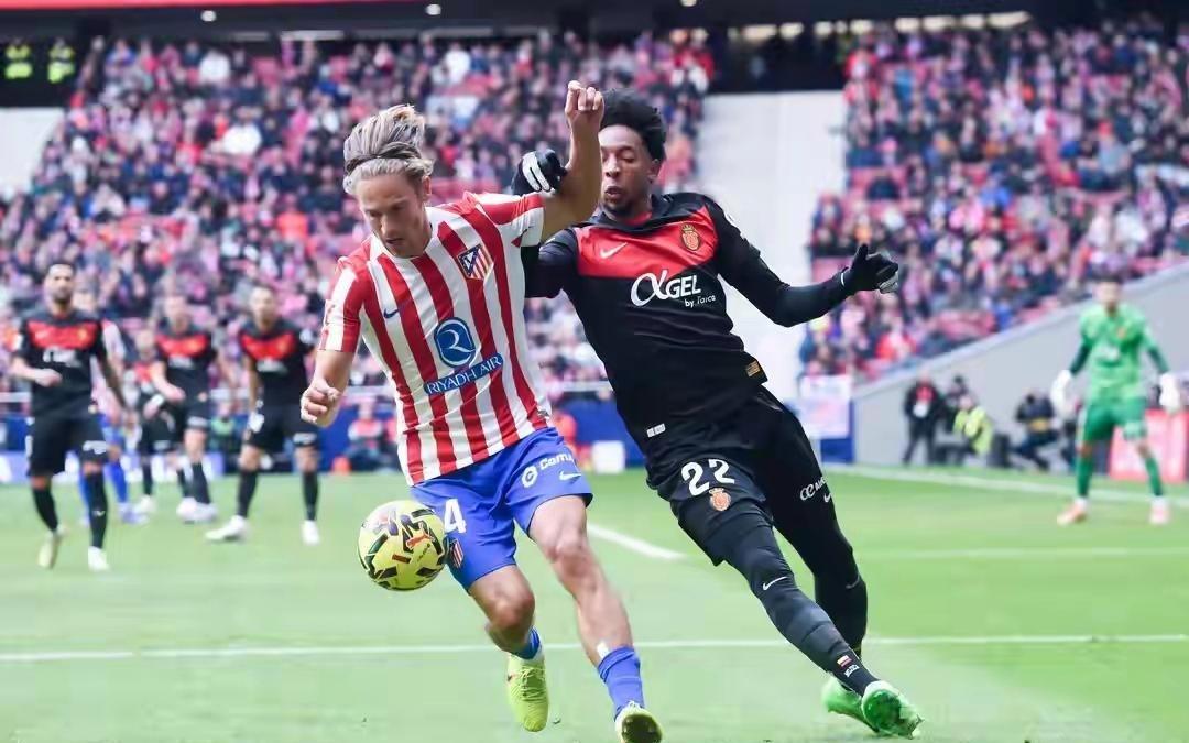 西甲第21轮马德里竞技队主场3比0战