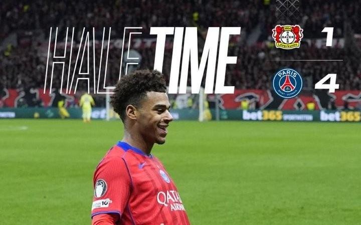 巴黎2025年19场至少打进4球，创造球队近8年纪录